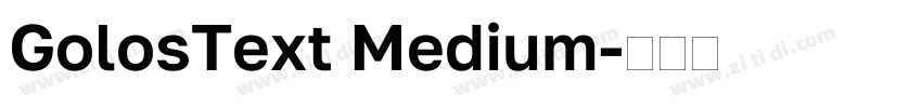 GolosText Medium字体转换